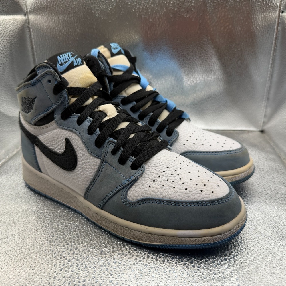 Size 6.5Y Jordan 1 Retro High OG University Blue (GS) Boys Sneakers 575441-134